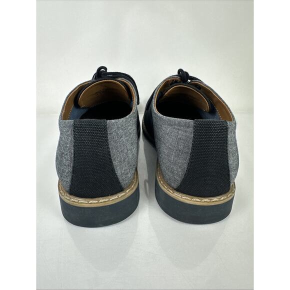 Aldo Black & Gray Casual Oxford Dress Shoes Size 9 - Picture 6 of 8